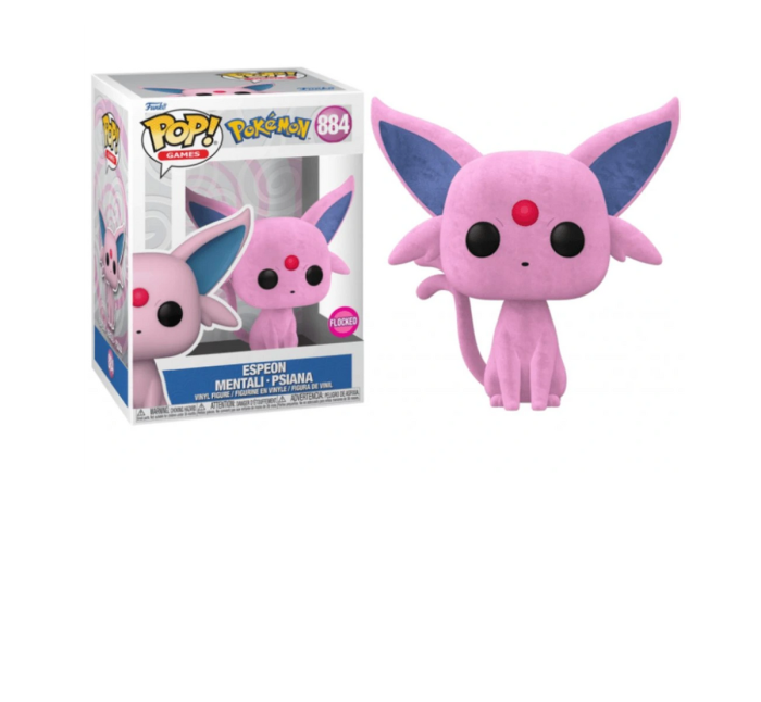 Funko POP! #884 Games: Pokémon - Espeon flocked