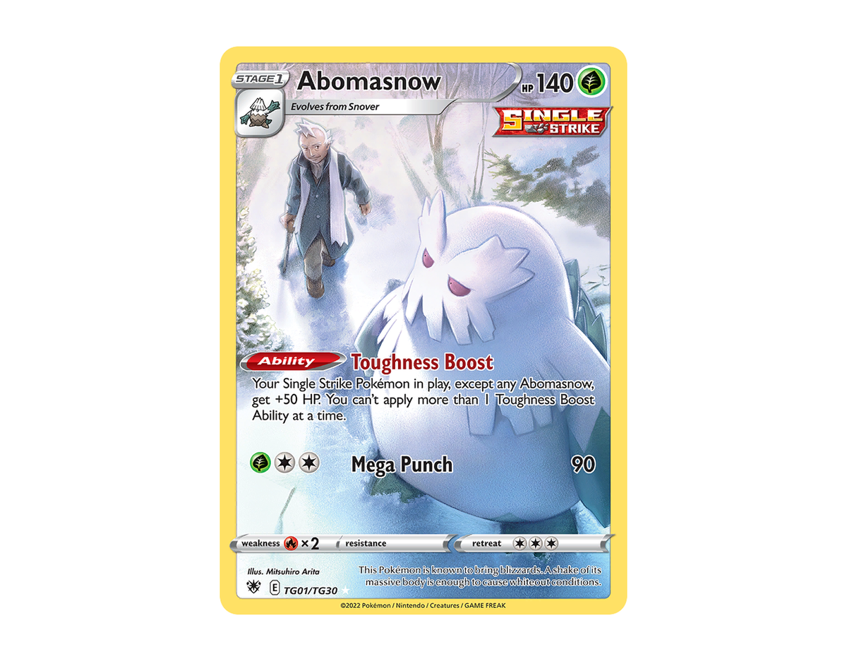 Pokémon Abomasnow ARTG TG01/30 (Astral Radiance Trainer Gallery)