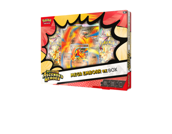 Pokémon Ascended Heroes: Mega Emboar ex Box