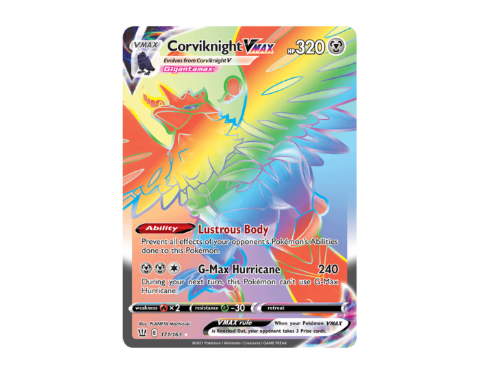 Pokémon Corviknight VMAX BS 171/163 (Battle Styles)