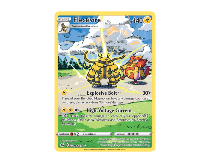 Pokémon Electivire CZGG GG08/70 (Crown Zenith Galarian Gallery)