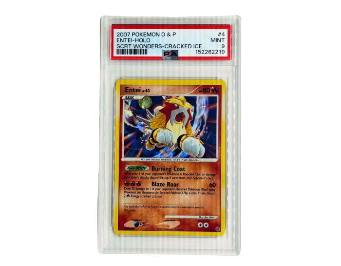 Pokémon Entei Lv.43 (SW 4) - PSA 9 cracked ice - Secret Wonders
