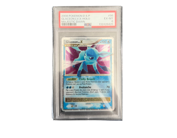 Pokémon Glaceon LV.X (MD 98) - PSA 6 - Majestic Dawn
