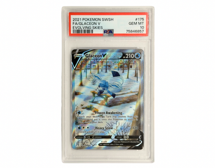 Pokémon Glaceon V (EVS 175) - PSA 10 - Evolving Skies
