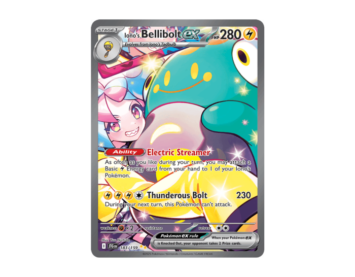 Pokémon Iono's Bellibolt ex JT 183/159 (Journey Together)