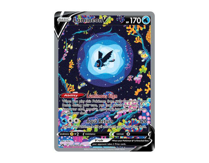 Pokémon Lumineon V CZGG GG39/70 (Crown Zenith Galarian Gallery)