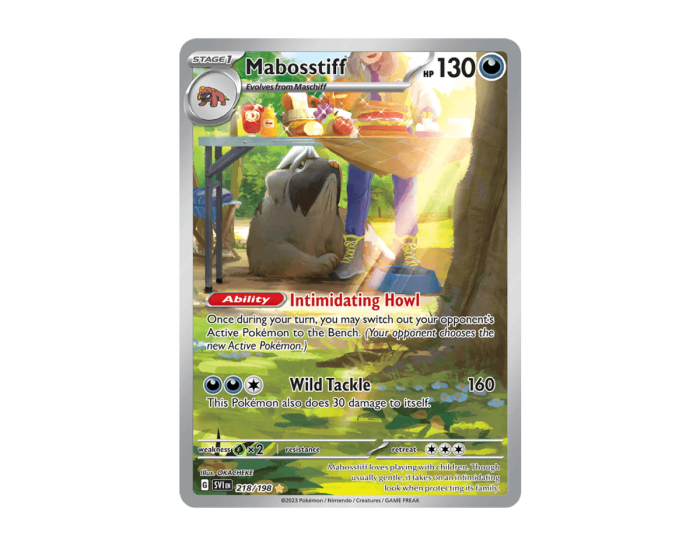 Pokémon Mabosstiff SV 218/198 (Scarlet & Violet)