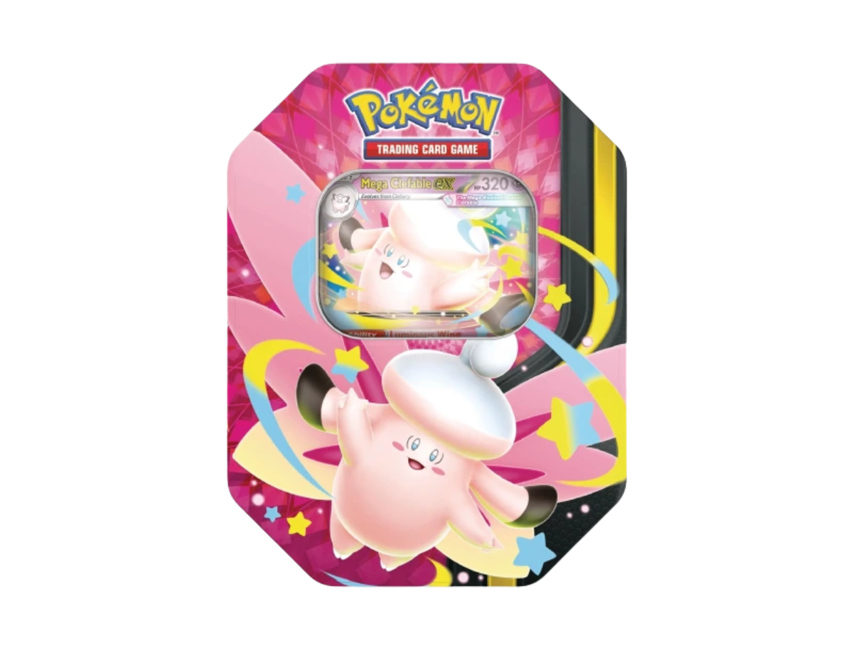 Pokémon Mega Moonlit Tins: Mega Clefable ex Tin
