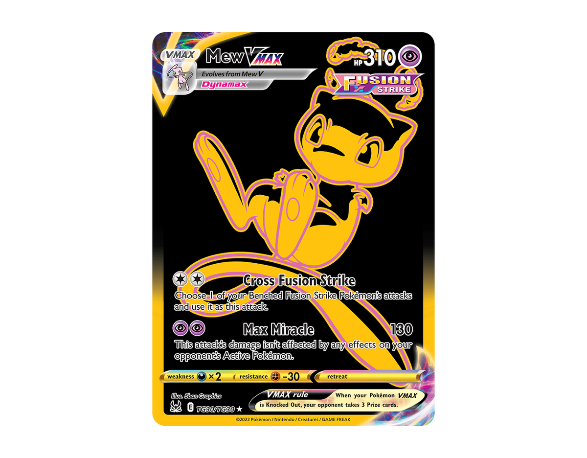 Pokémon Mew VMAX LOTG TG30/30 (Lost Origin Trainer Gallery)