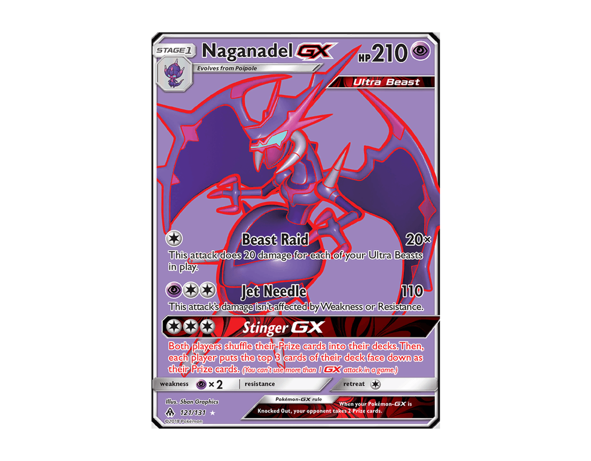 Pokémon Naganadel GX FL 121/131 (Forbidden Light)