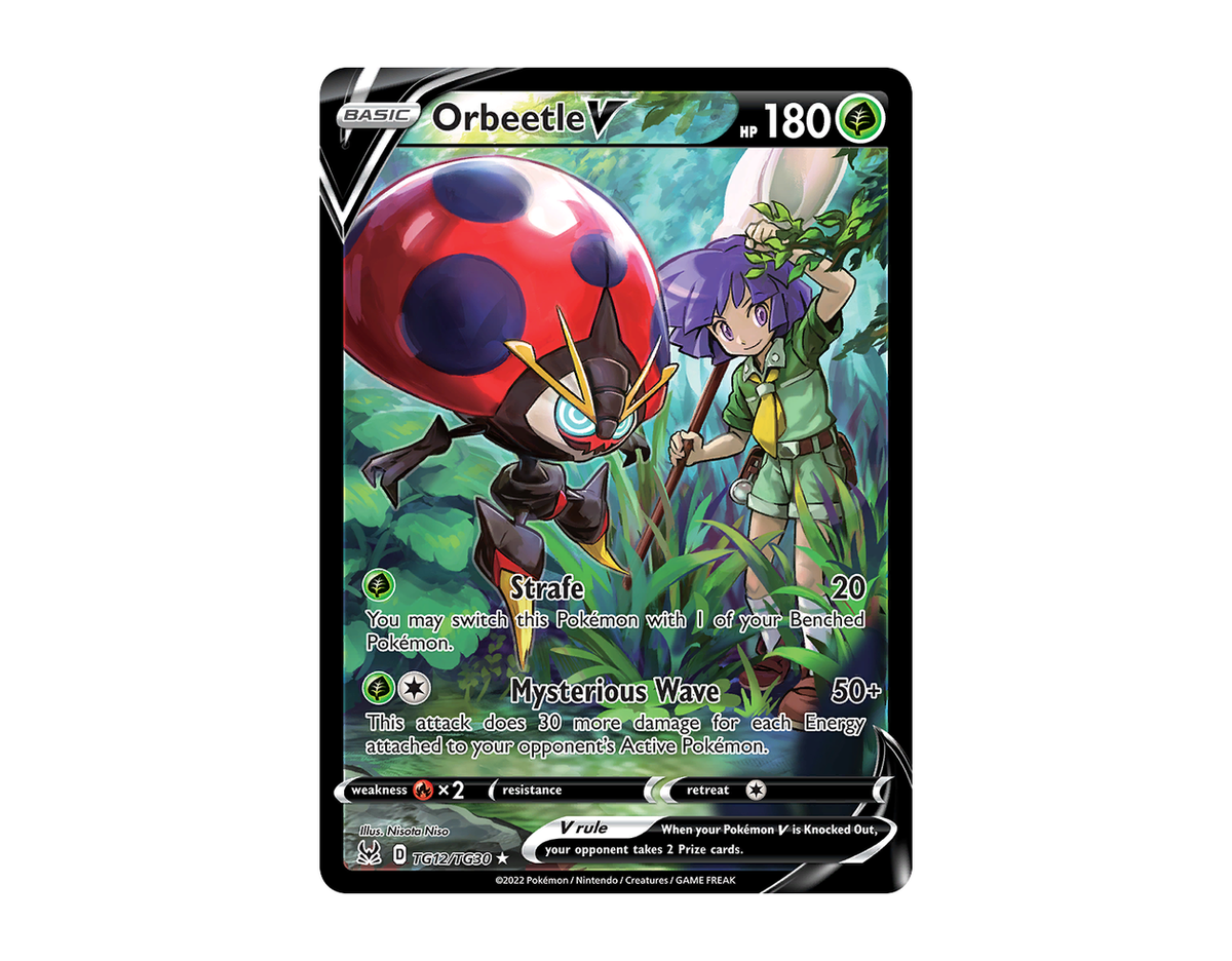 Pokémon Orbeetle V LOTG TG12/30 (Lost Origin Trainer Gallery)