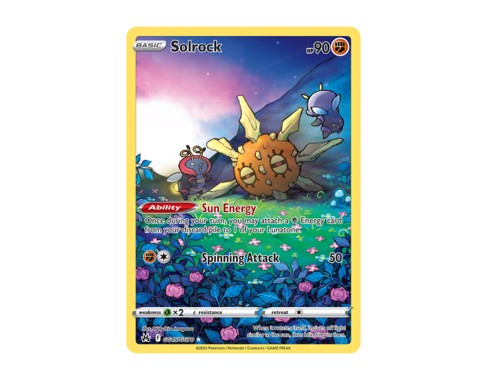 Pokémon Solrock CZGG GG15/70 (Crown Zenith Galarian Gallery)