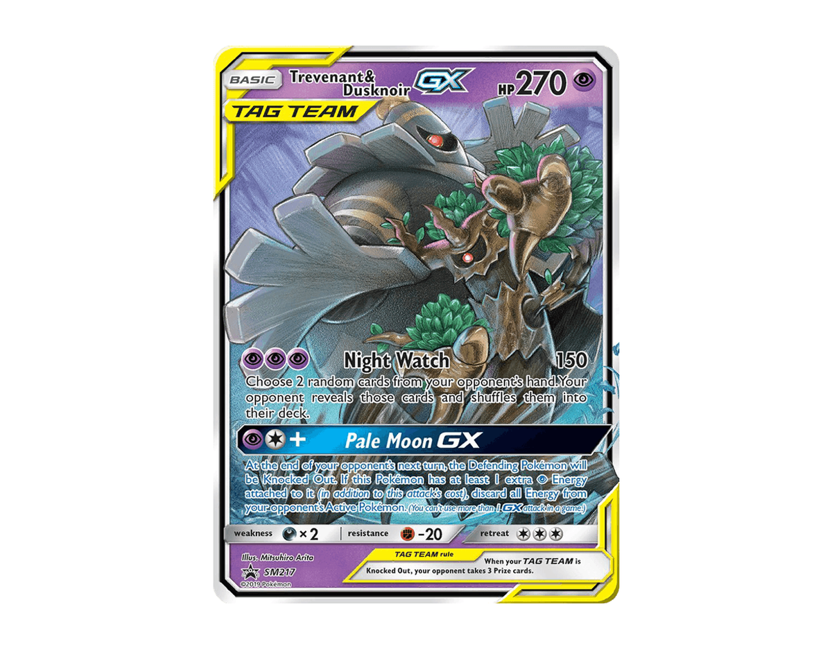 Pokémon Trevenant & Dusknoir GX SBSP SM217/248 (SM Black Star Promos)