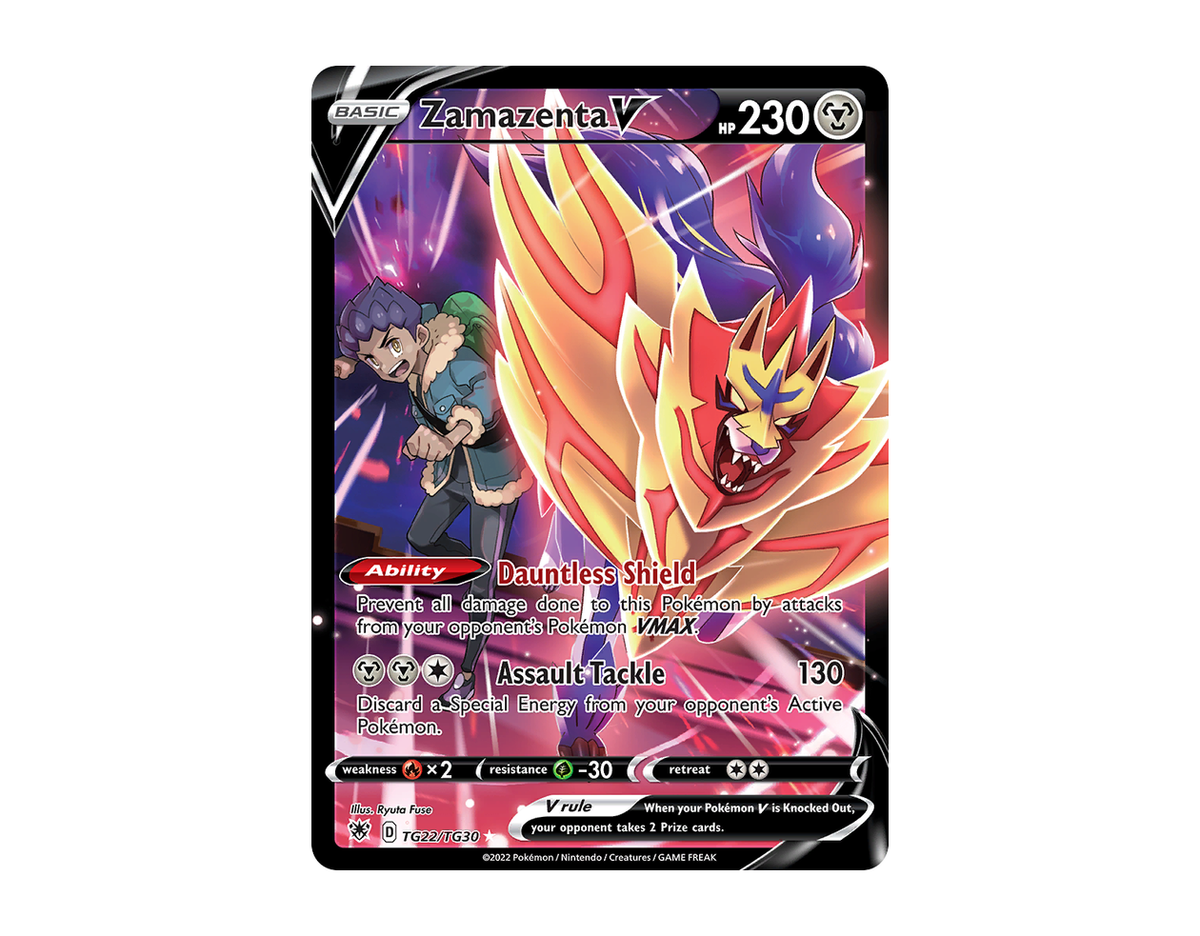 Pokémon Zamazenta V ARTG TG22/30 (Astral Radiance Trainer Gallery)