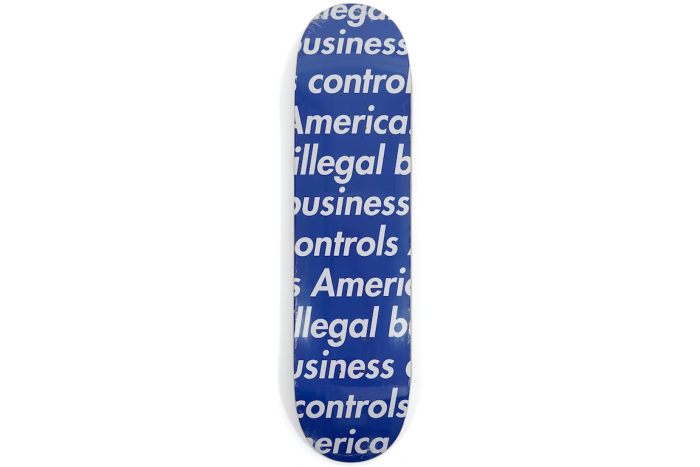Supreme Illegal Business Skateboard Deck Blue